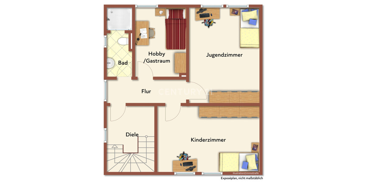 Grundriss Obergeschoss
