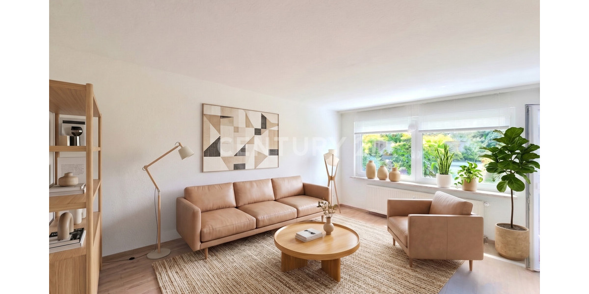 Wohnzimmer (KI-visualisiert)